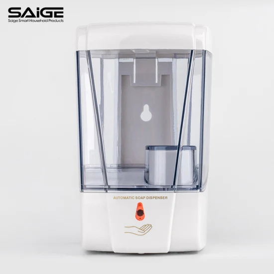Dispenser automatico di sapone liquido gel touchless con sensore automatico da parete per hotel Saige da 700 ml