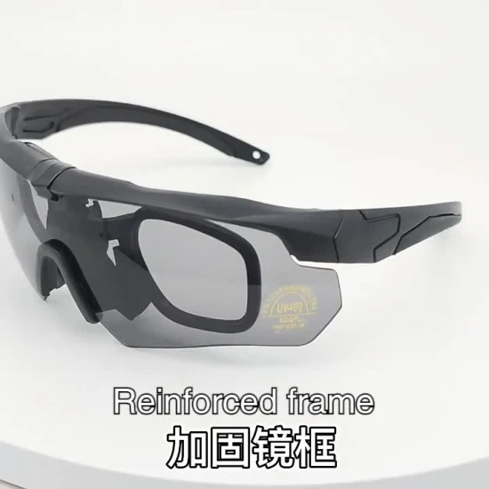 Occhiali con lenti sostituibili a mezza montatura con filtro UV, occhiali antivento e antipolvere